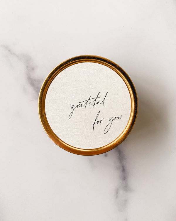 "Grateful for You" - Travel Candle