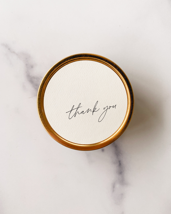 "Thank You" - Travel Candle