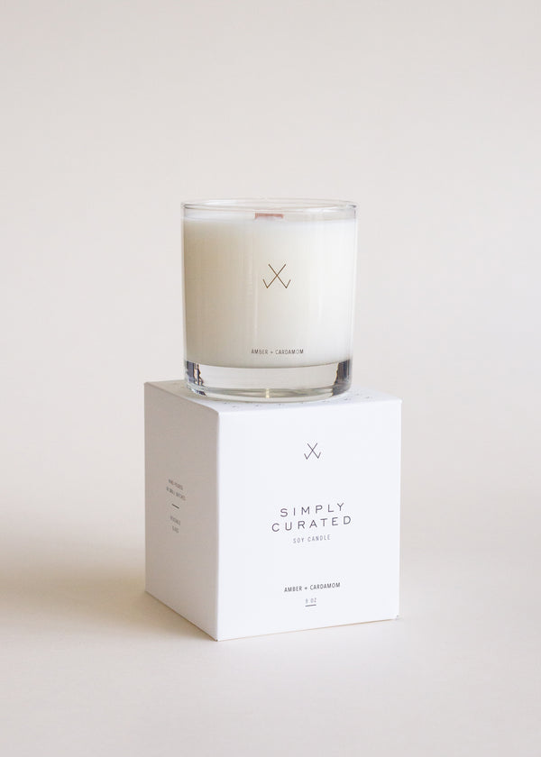 Amber + Cardamom Soy Candle