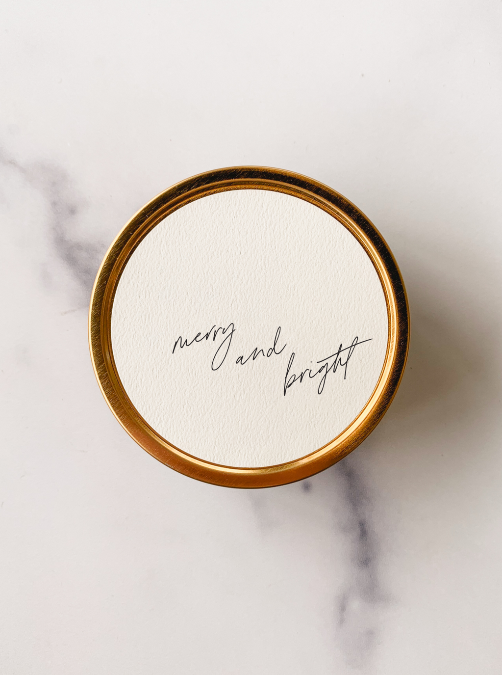 "Merry and Bright" - Holiday Travel Candle - Thumbnail 2